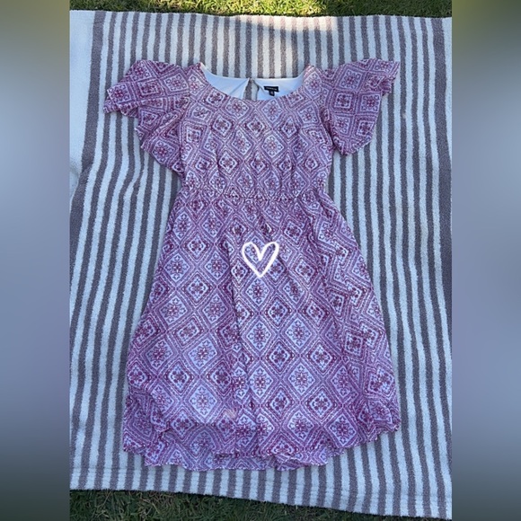 Torrid Berry Floral medallion chiffon dress RARE SOLD - Picture 3 of 7